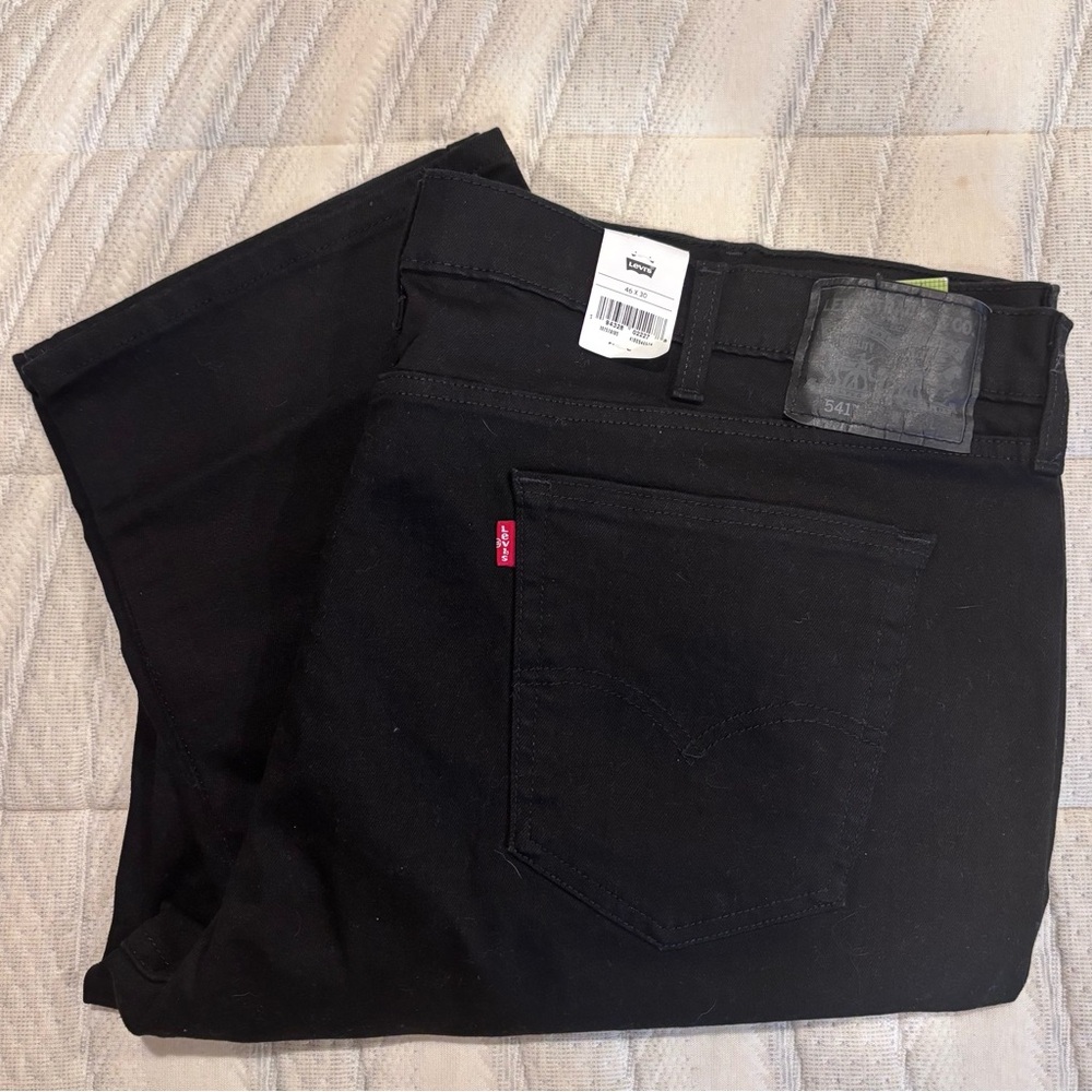 Levi's 541 Athletic Taper Fit Men's Jeans - Black - Big & Tall 46x30